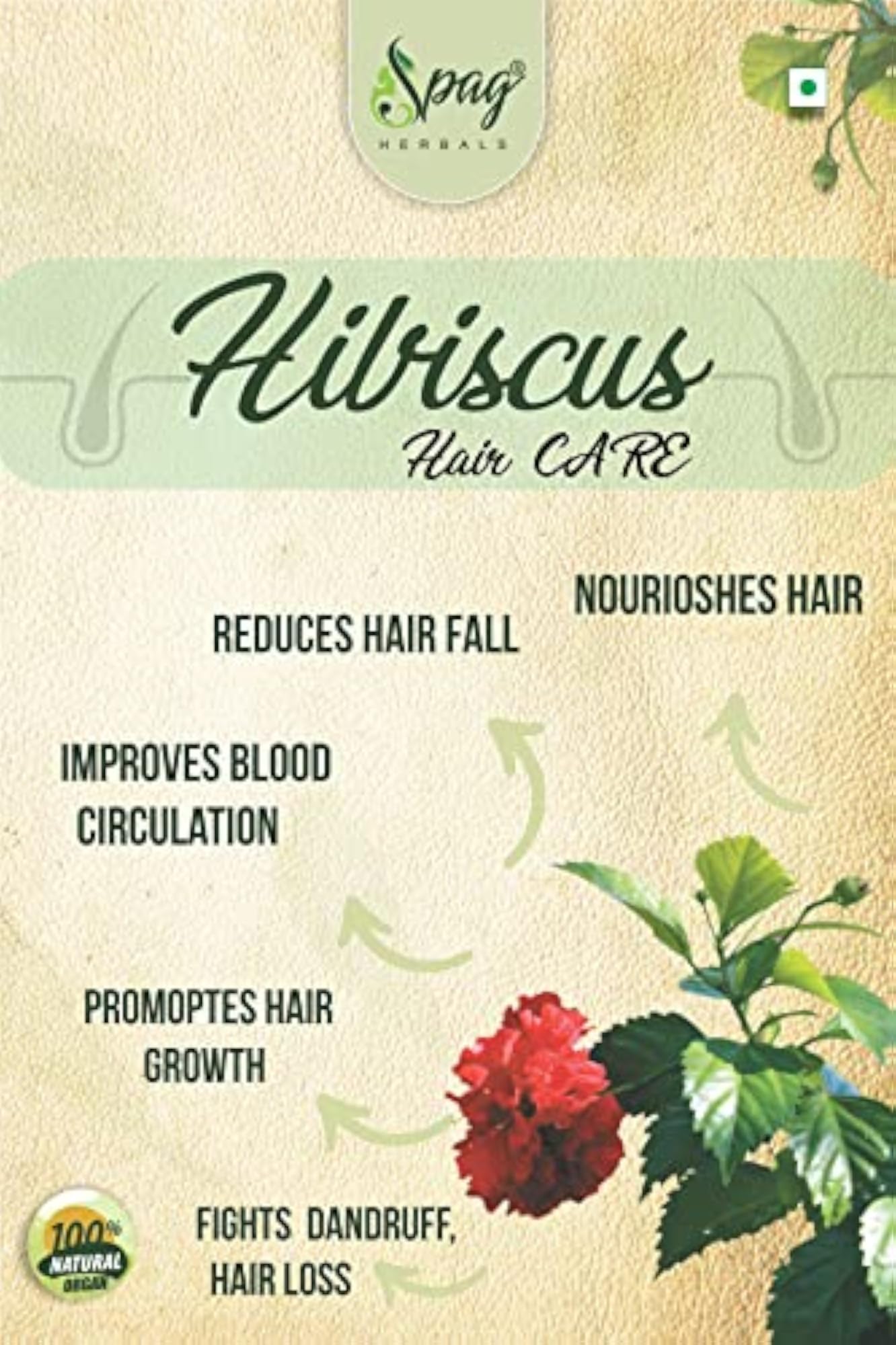 Hibiscus Powder for Hair & Skin Care, Anti-Ageing