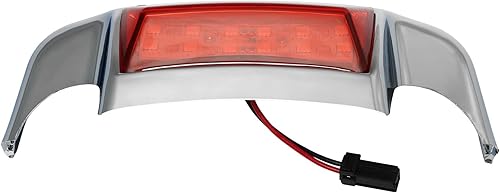 Miniatura 4 de Luz de punta de guardabarros trasero ABS para Harley 1986-2008 FLSTC 1993-1996 FLSTN, lente roja
