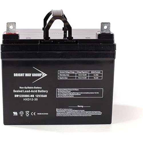 Bright Way Replacement Battery for Kangaroo Hillcrest AB Models 12V 35Ah NB Motorcaddy and Golf Caddy Battery