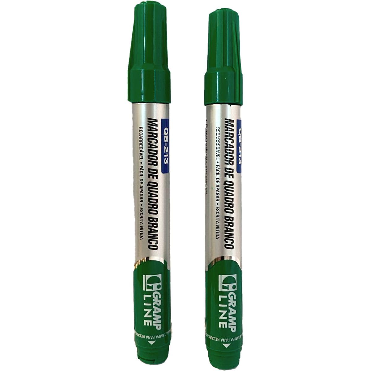 Pincel Quadro Branco Qb213 Recarregavel Verde Cx Com 12-104581