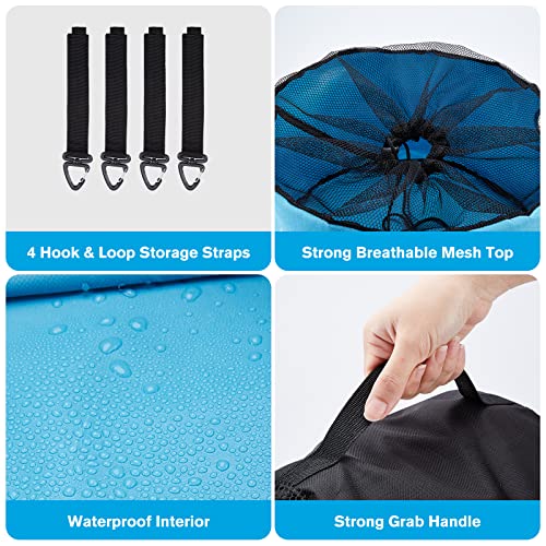 Rv Hose Storage Bags 4-Pack, Waterproof Camping Accessories Bags For Travel Trailer Storage And Organization, Sewer Hoses, Fresh/Black/Water Hoses, Electrical Cords, 4 Colors With 4 Storage Straps #TOP4