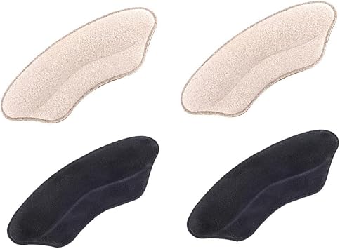 2 Pairs Breathable Heel Cushions Anti-Wearing Shoe Pads Soft Sponge Protective Inserts for Women and Men Comfortable Heel Guards for Sneakers Preventing Blisters Random Color