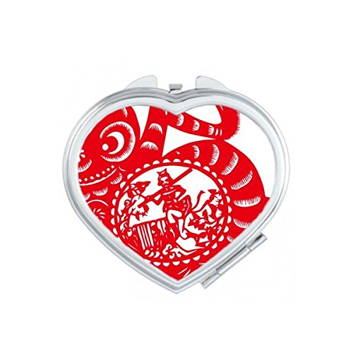 Miroir portable singe zodiaque chinois fini le maquillage raté en voyage