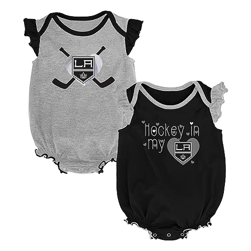Outerstuff NHL Sacramento Kings Unisex Newborn Baby 2 Piece Creeper Set (3-6) Months