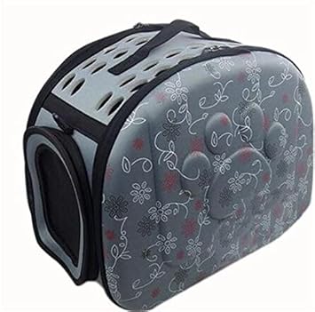 GlobalNiche Gray, L: Pet Bag Pet Travel Carrier Shoulder Dogs Cats Bag Folding Portable Breathable Outdoor Pet Carrier Dog Backpack Pet Products Pa01