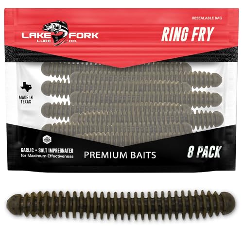 Lake Fork Trophy Lures Ring Fry - Green Pumpkin -
