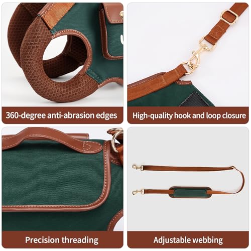 Wakytu Dog Lift Harness Dog Carrier Dog VES Harness Adjustable Dog Leash with Small Puppy Treat Bag（Green,S） by wakytu - Image 9