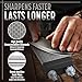 Heavy Duty Diamond Sharpening Stone Set with Adjustable Base, 2-Sided Fine/Coarse Grit Diamond Sharpening Plate, Fast & Efficient Diamond Knife Sharpener for Knives and Chisels from Schaaf Tools