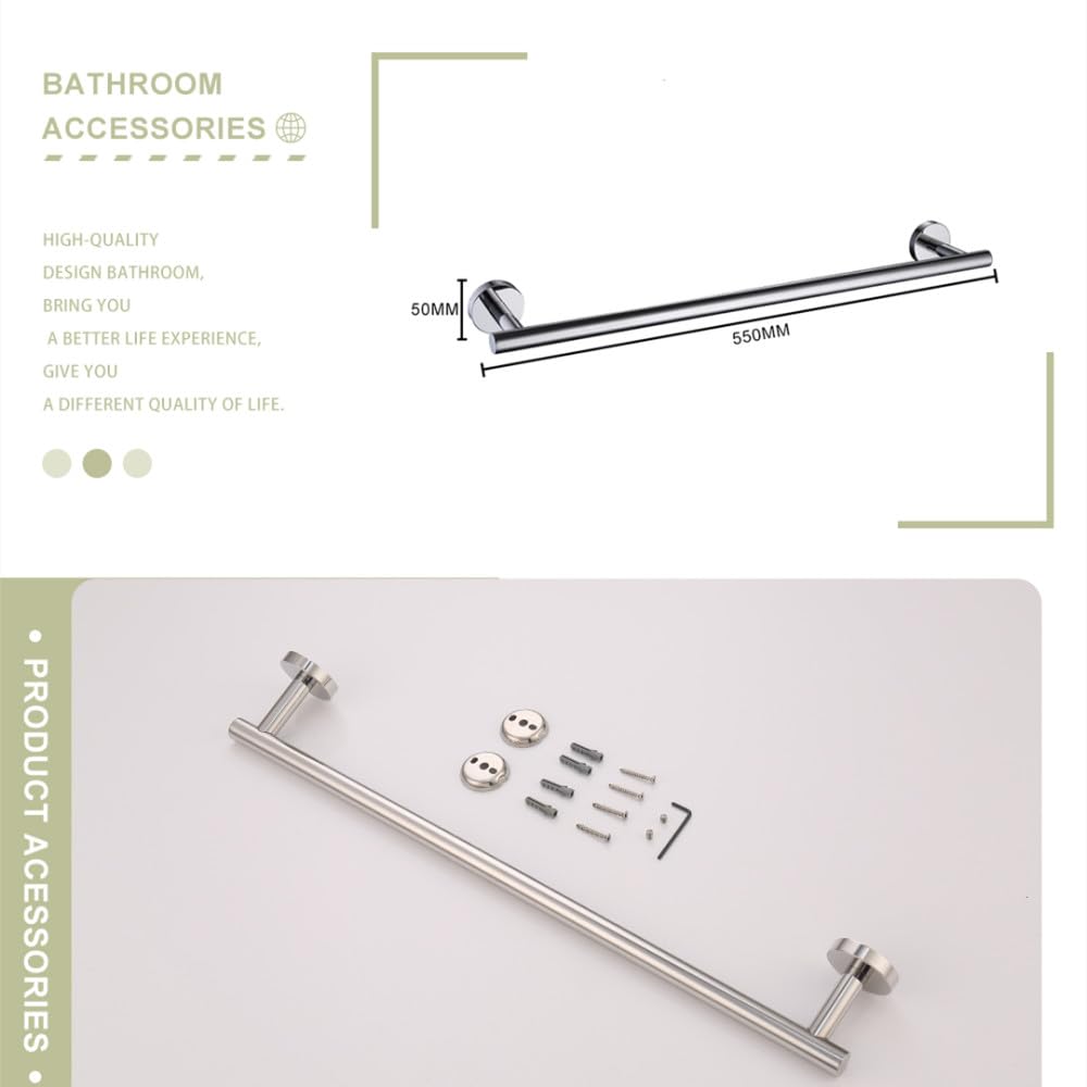 Juego de Accesorios de baño de Oro Cepillado, Kit de Hardware, Montaje en Pared, toallero de Mano, Soporte para Papel higiénico, Gancho para Bata, Barra de Toalla cromada