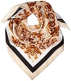 sisley schal herren  Sisley Damen Square Scarf Schal, Mehrfarbig (Drowing Frame On Beige Background 901), One Size (Herstellergröße: OS)