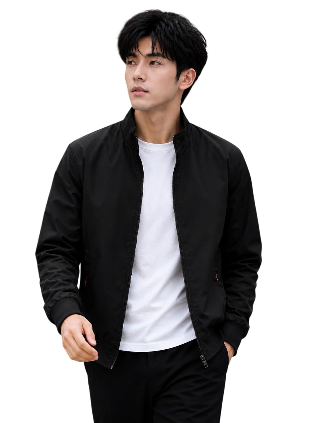 tagas Men's Regular Jacket Fit For Casual Wear || Low-Cut Standing Collar || Men's Track Jackets | Latest Stylish Jacket For Men ||Regular Fit Zip-Up Casual jacket|| bomber jacket for men-picture-28