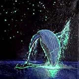 CUWELT Acrylic Glow in The Dark Paint, 2X100ml/3.4oz, Bright Colors Glow Paint Set, Night Luminous Paints, Neon Paints for Halloween Christmas Decorations Art Painting DIY - Image 6