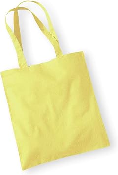 Westford Mill Unisexs WM101LEMO Wm101 Promo Bag for Life-Lemon One Size