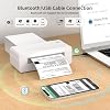 Gloryang Bluetooth Thermal Shipping Label Printer, 4X6 Inkless Label Machine for iOS, Android, Laptop, Wireless Printer for Small Business, Compatible with Amazon, UPS, Shopify, White