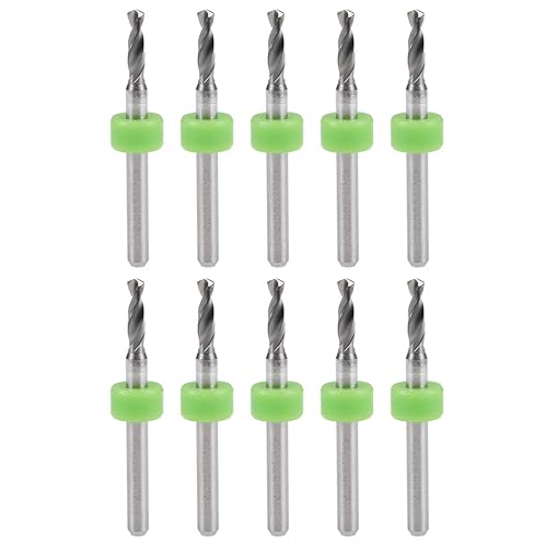Vista 111 de uxcell Brocas para PCB, 0.028 in, carburo de tungsteno, herramienta rotativa, joyería, grabado CNC, placa de circuito de impresión, micro brocas