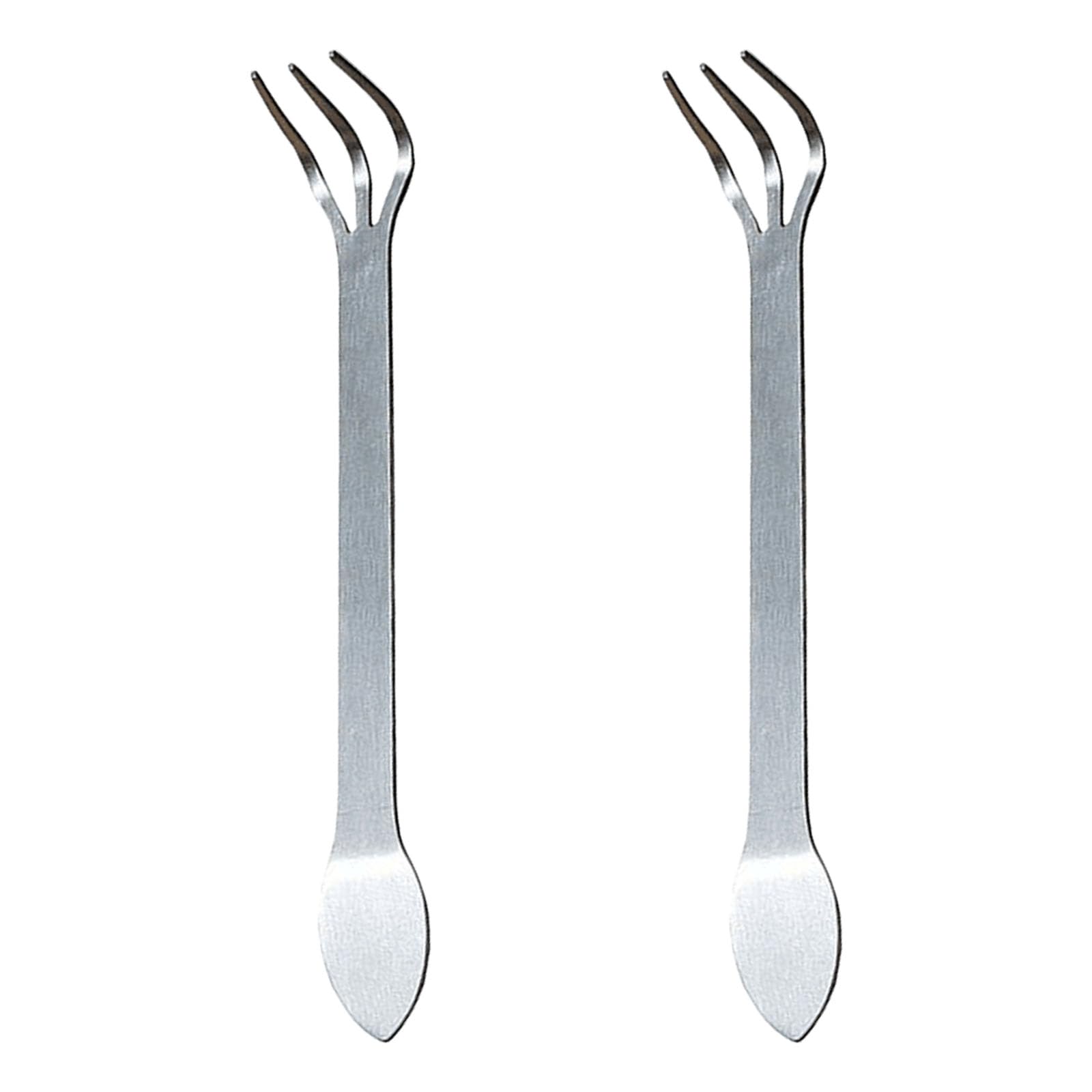 Hgenahgtf 2 Packs 1 / 2Pcs Stainless Steel Bonsai Rakes 3 Prong Root Rakes Pick Gardening Tool For Efficient Soil Cultivation And Plant Care Garden Tool
