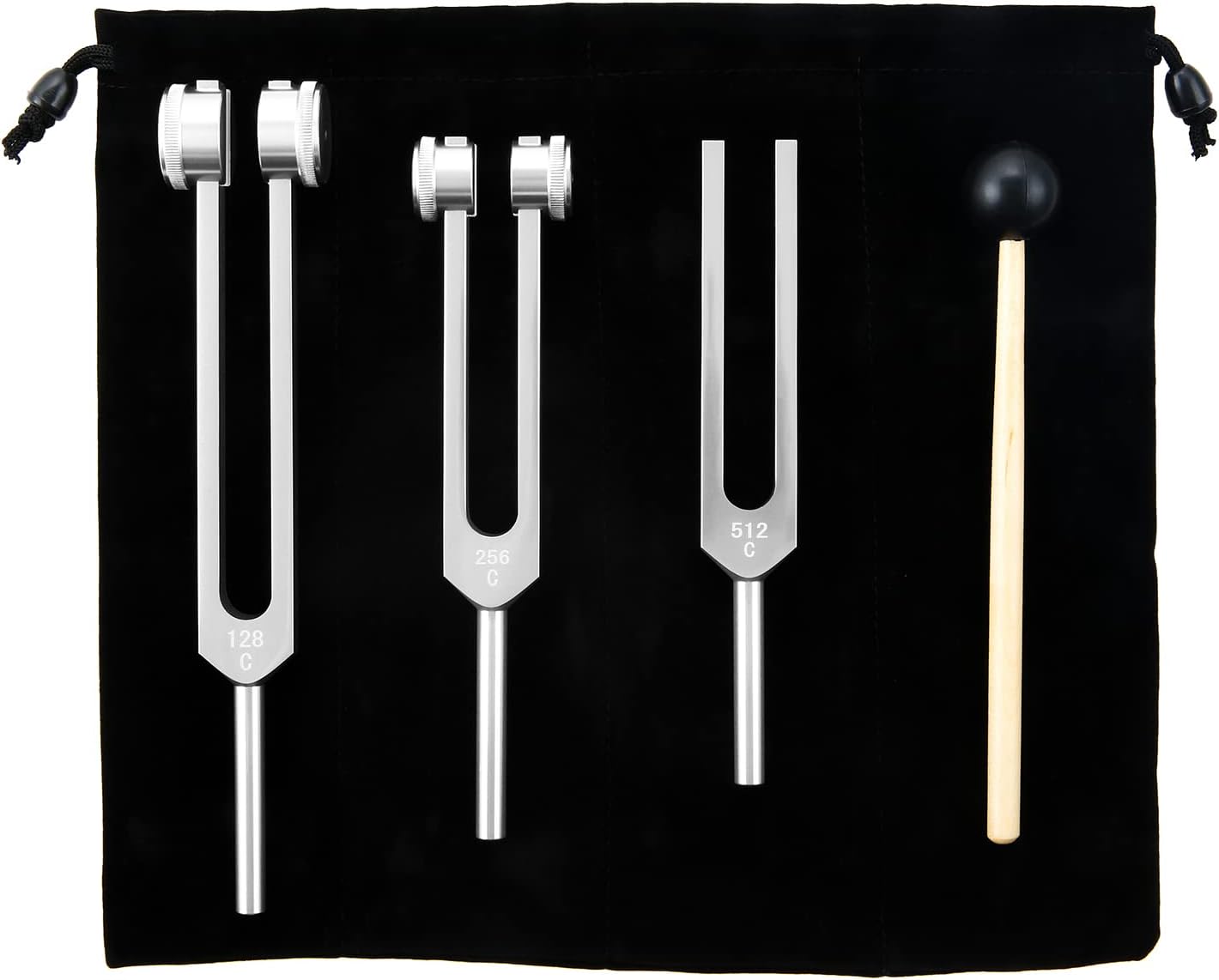 128Hz, 256Hz, 512Hz Tuning Forks for Healing, Chakra Body Tuning Forks Perfect for Sound Set,Musical Instrument, Therapy, for Stress & Sleep, Chakra Balance, Mental Focus, Relaxation