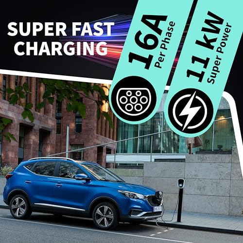 Typ 2 Ladekabel Generic ChargeXpert 15 Meter 11 kW für Elektroautos