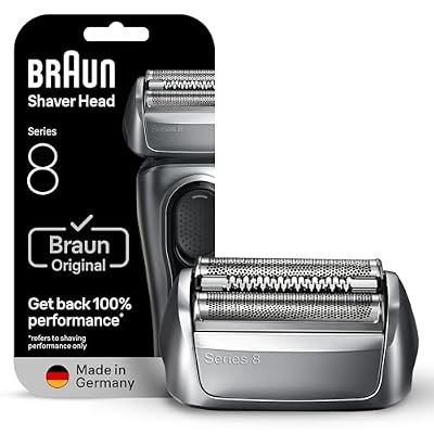 Braun Series 8 83M Electric Shaver Head Replacement Cassette, Silver