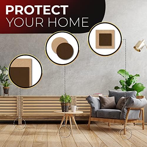 DIY Doctor - Felt Furniture Pads Floor Protectors - Huge 135 pcs Felt Pads Value Pack - Sofa Feet Protectors for Wooden Floors- Felt Pads for Furniture Feet
