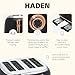 HADEN Heritage 4-Slice Toaster with Extra Wide Slots, 1500-Watt, Black & Copper - Retro Stainless Steel Design with Self-Centering Function, Adjustable Browning Control & Removable Crumb Tray