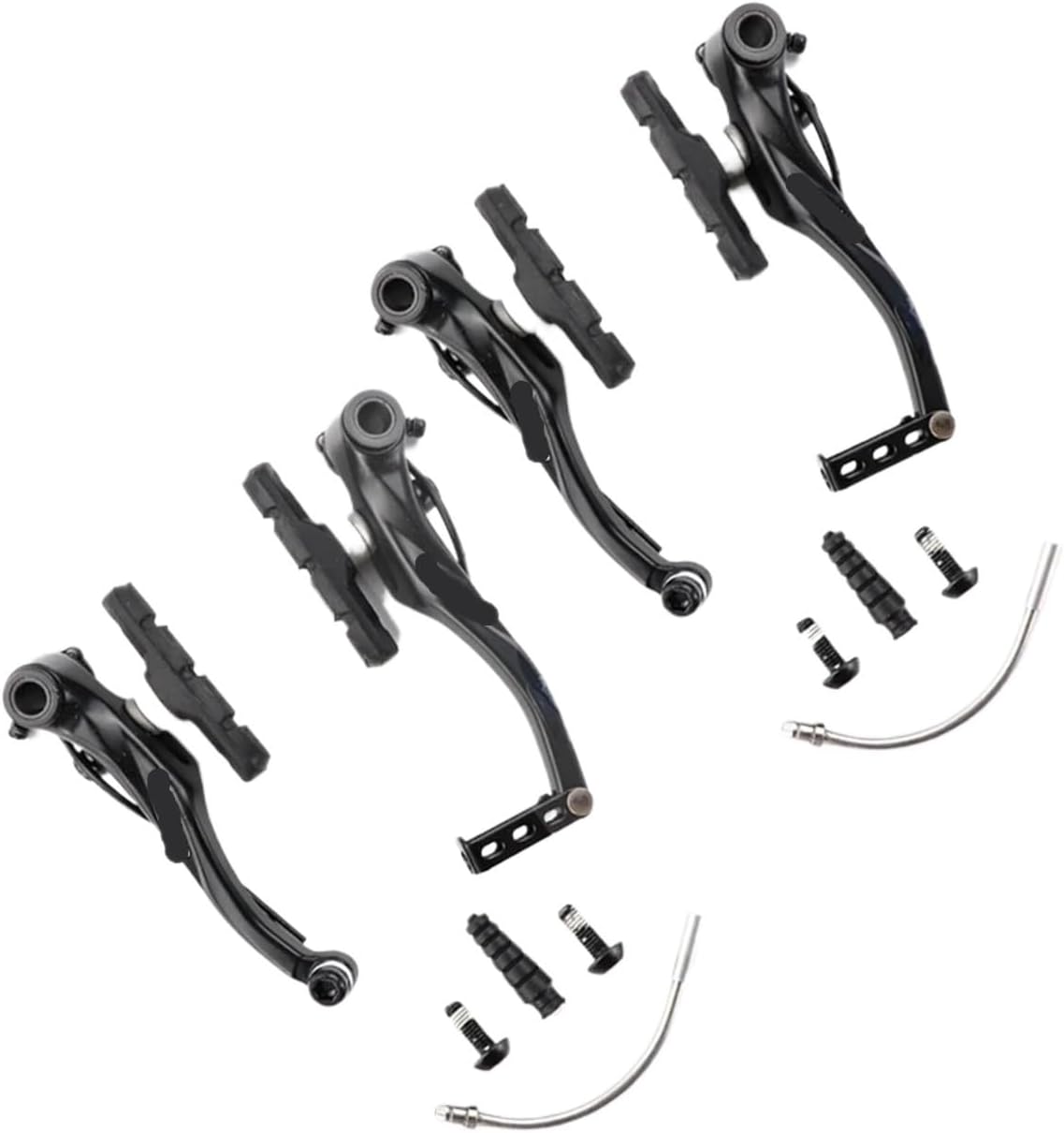Bike Brake Kit T4000 Linear V Brake for Mountain Bike Road MTB Folding City Bike Aluminum Alloy | Smooth, quiet stopping power for MTB, road, folding & city bikes. Aluminum build, easy install.