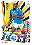 2020-21 Topps UEFA Champions League Match Attax Extra Time to Shine #TS17 Victor Osimhen SSC Napoli Official UCL Soccer Trading Card in Raw (NM or Better) Condition