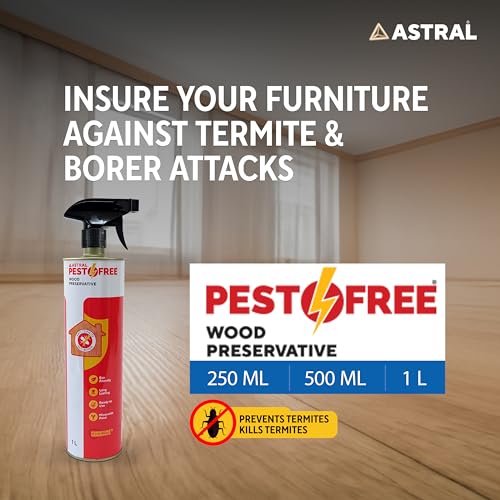 Image of Astral Pestofree Eco-Friendly Termite Killer 1Ltr | Protective & Preventive Formula for Termite, Borer & Insects | DIY Spray for Home, Office, Kitchen