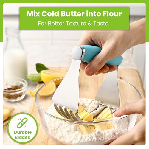 image for Spring Chef XL Stainless Steel Pastry Cutter Tool for Baking - Heavy D