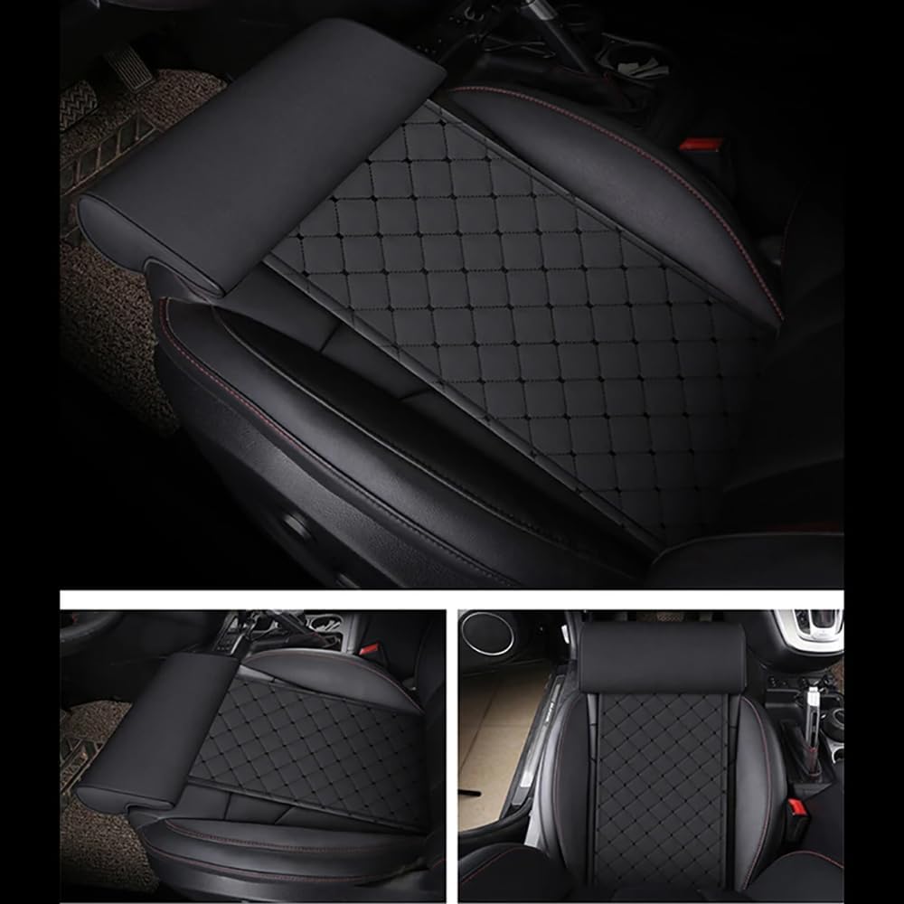 Autostoelhoezenset voor Ford Kuga III 2019 2020 2021 2022 2023 2024, op maat gemaakte leren autostoelhoezen, waterdichte autostoelbeschermer voor de voor- en achterbank,A Beige