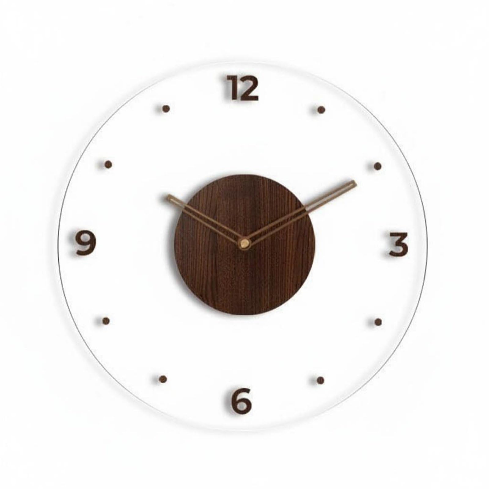 Horloge murale acrylique design contemporain horloge silencieuse 40cm