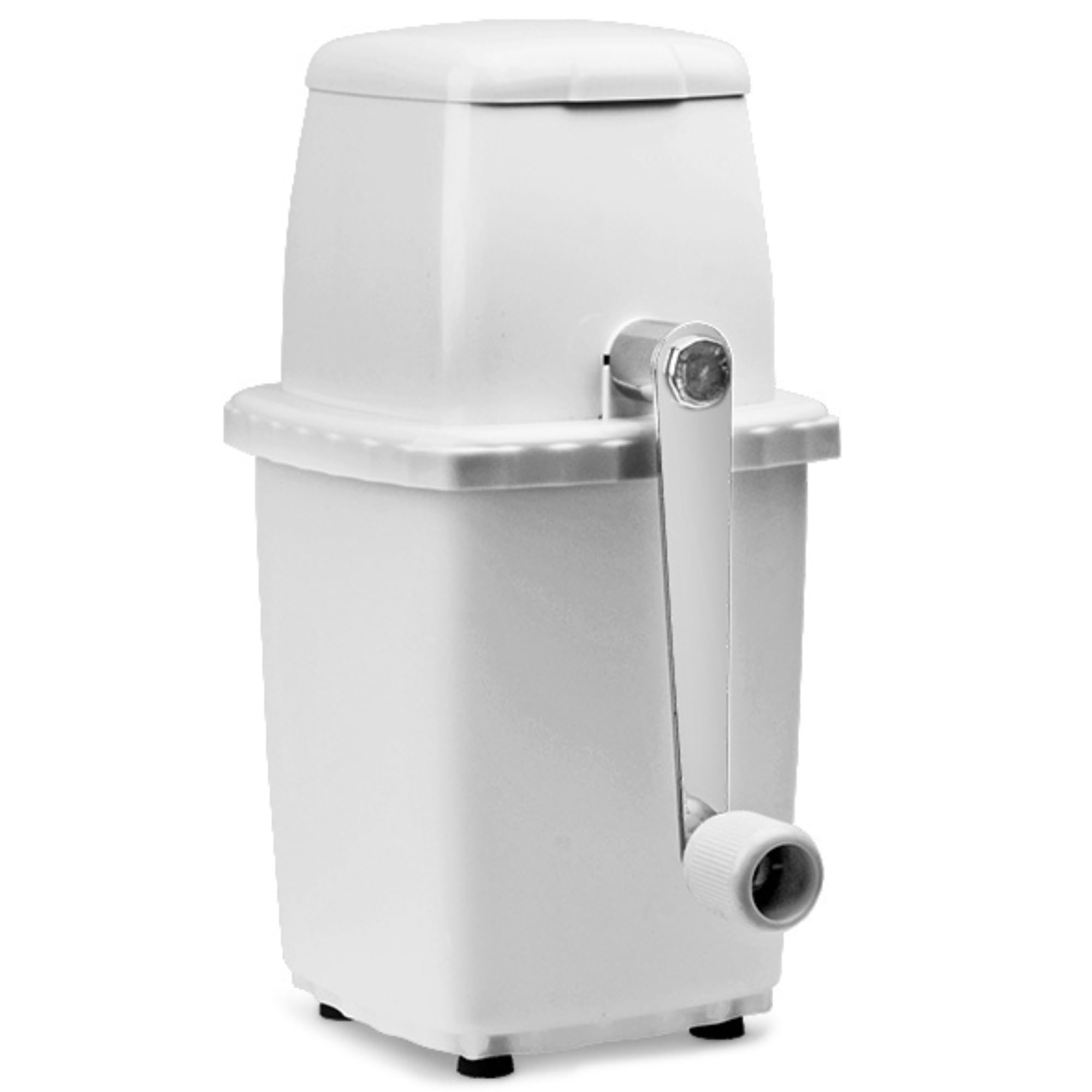 White Plastic Ice Crusher - Cocktail Ice Crusher, Manual Ice Cube Crusher, Domestic Use - Great for Mojito Cocktails!