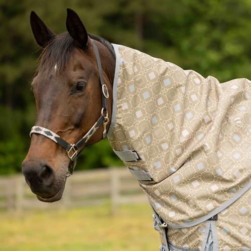 Equinavia Norse Turnout Neck Cover No Fill | 600 Denier - Slate Grey/Light Olive - XL