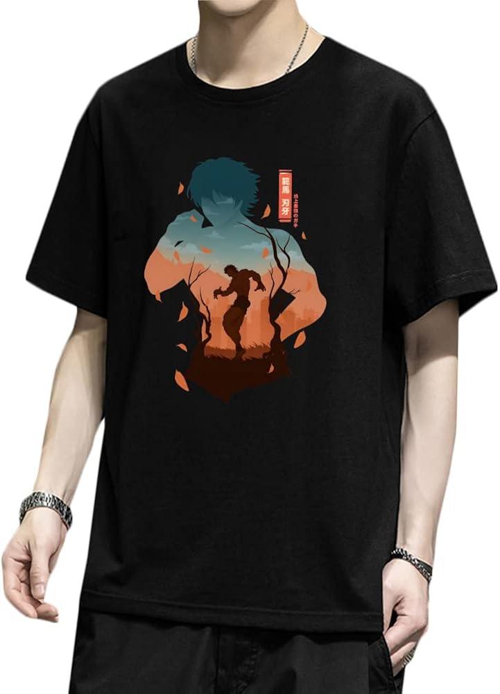 Miniatura 6 de FEMBOY Baki Hanma - Camiseta de manga corta con estampado de anime Baki Hanma The Grappler Baki Hanma