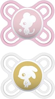 Chupeta Mam Perfect Start (0-2 Meses Girls) - Embalagem Dupla, Mam, Rosa