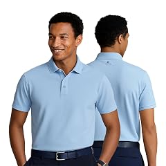 Cole Haan Ashland Golf Polo Shirts for Men - Sophisticated Premium Jersey Knit with Stretch and Cooling Moisture