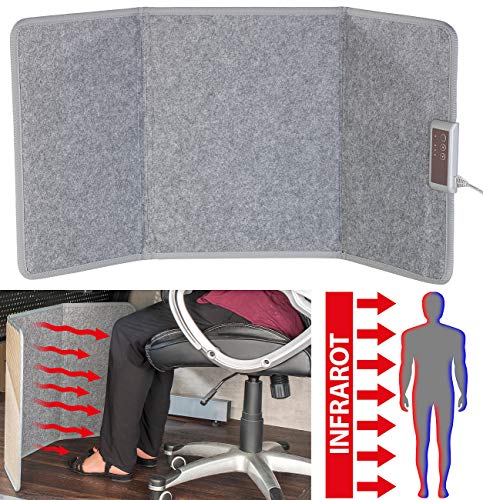 Sichler Haushaltsgeräte Infrarot Panel: Faltbares Fern-Infrarot-Heizpanel, bis 65 °C, 165 Watt, Größe M (Faltbares Infrarot Heizpaneel, Fern-Infrarot-Heizpaneel, Infrarotheizung Schreibtisch)