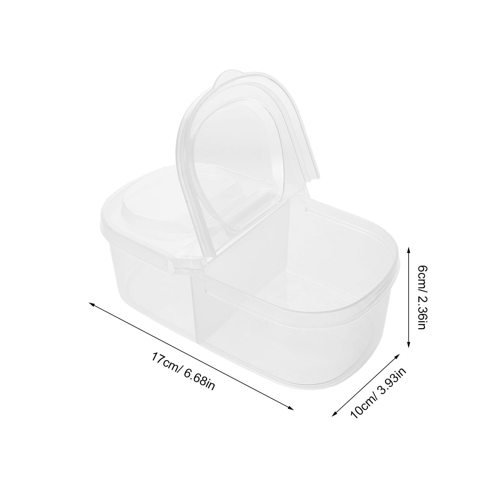 TOYANDONA 12-teiliges Vorratsdosen-Set: Doppelfach-Kühlschrankbox zur Aufbewahrung von Lebensmitteln – 600 ml Frischhaltebehälter für Obst und Gemüse, ideal für die Zubereitung von Mahlzeiten und