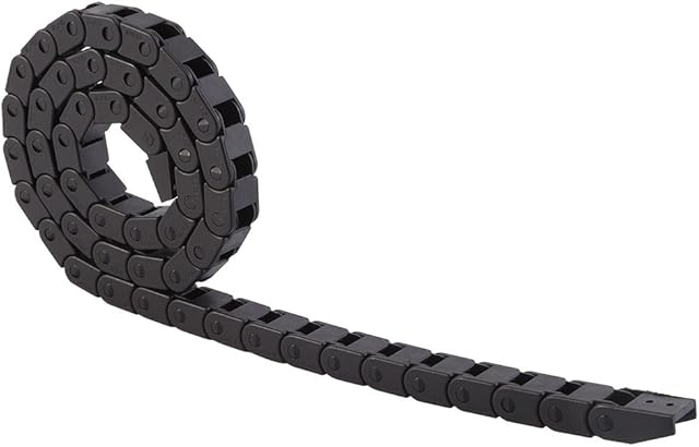 R28 1000mm/40" Black Wire Carrier Nylon Cable Drag Chain for CNC Router Machine/3 Dimensional Printer