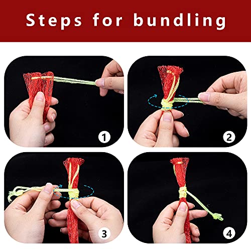 Iceyyyy Watermelon Nets - 100 Pack Hanging Watermelon Nets Bags Melon Hammocks Cradles For Watermelon, Honeydew Melon, Cucumbers #TOP3