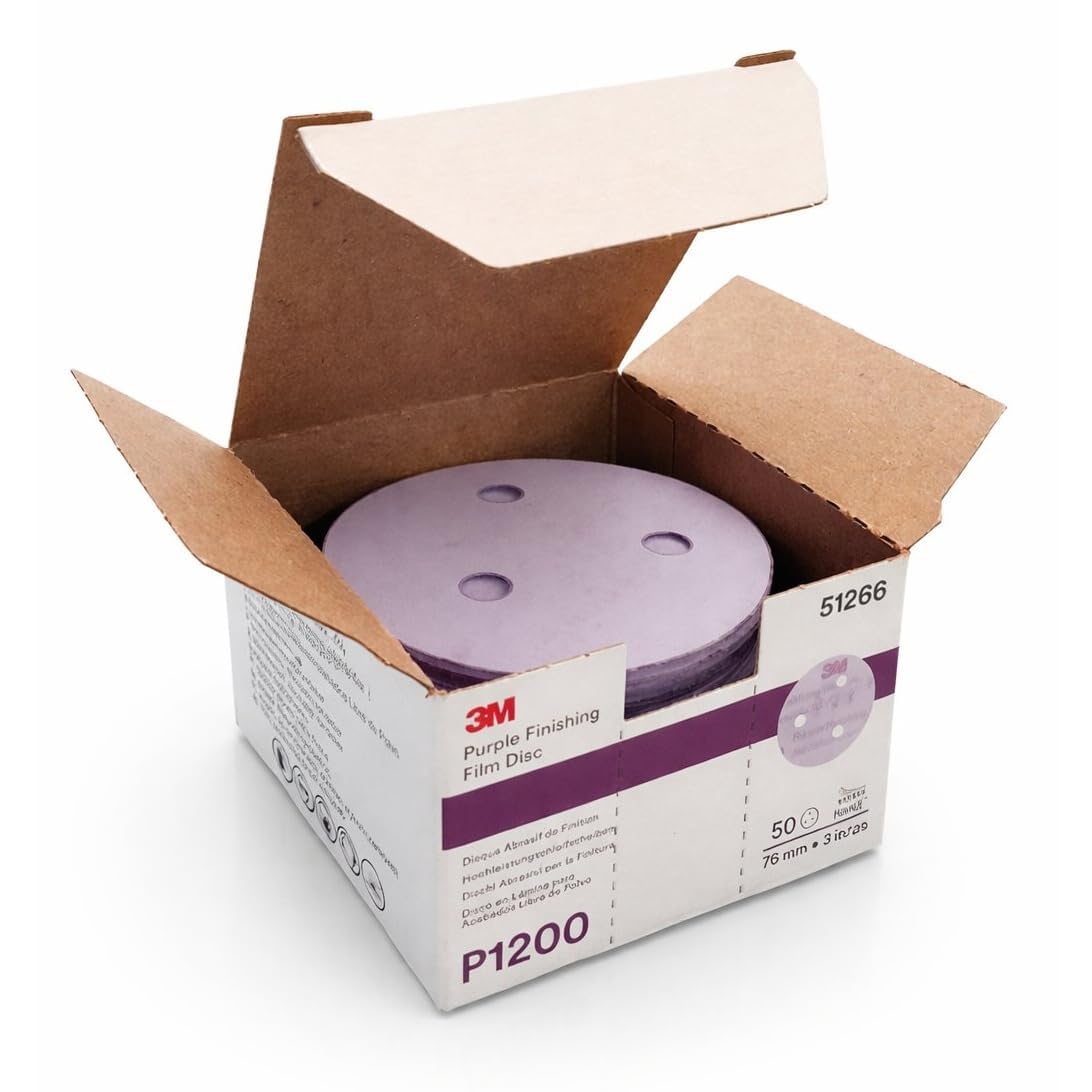 3M 51266 50x Kit discos abrasivos lijadora excéntrica lila