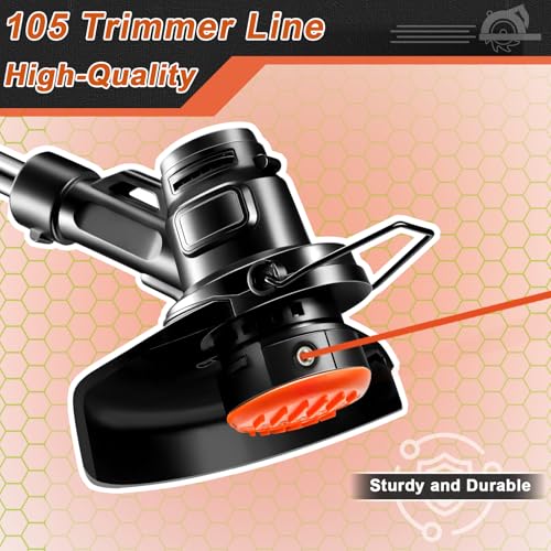 105 Trimmer Line, Heavy Duty Trimmer Line .105, 105 Weed Eater String, 0.105Inch-628Ft-3Lb String Trimmer Line .105, Commercial Grade Round 0.105 Inch String Trimmer Line Fits Most of String Trimmers by KAKO - Used condition - Image 4