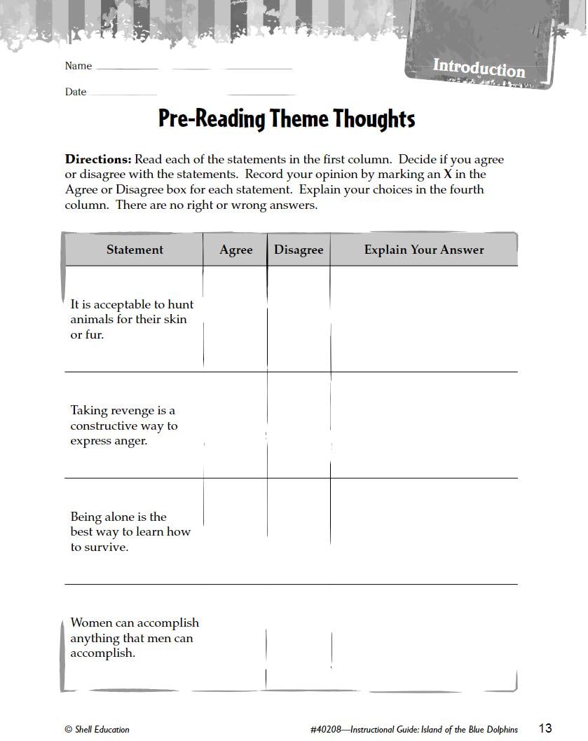 Island of the Blue Dolphins: An Instructional Guide for Literature - Novel Study Guide for 4th-8th Grade Literature with Close Reading and Writing Activities (Great Works Classroom Resource)