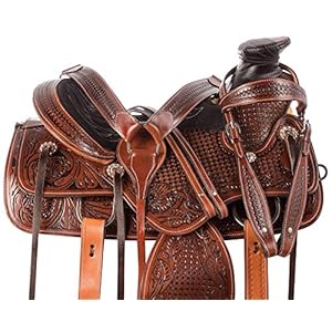 Manaal Enterprises Size 10″ 11″ 12 14” 15” 16” 17” 18″, Wade Tree A Fork Premium Western Leather Roping Ranch Work Horse Saddle