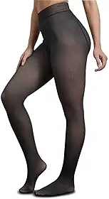 Meia Calça Térmica Translúcida Premium com Lã Peluciada Forrada 200g - Efeito Pele, Cintura Alta Modeladora, Resistente, Tamanhos Grandes Plus Size PP ao G4