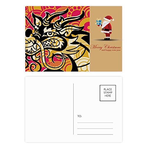 Cartes postales Asie noir dragon chinois lot de 20 pour vœux originaux