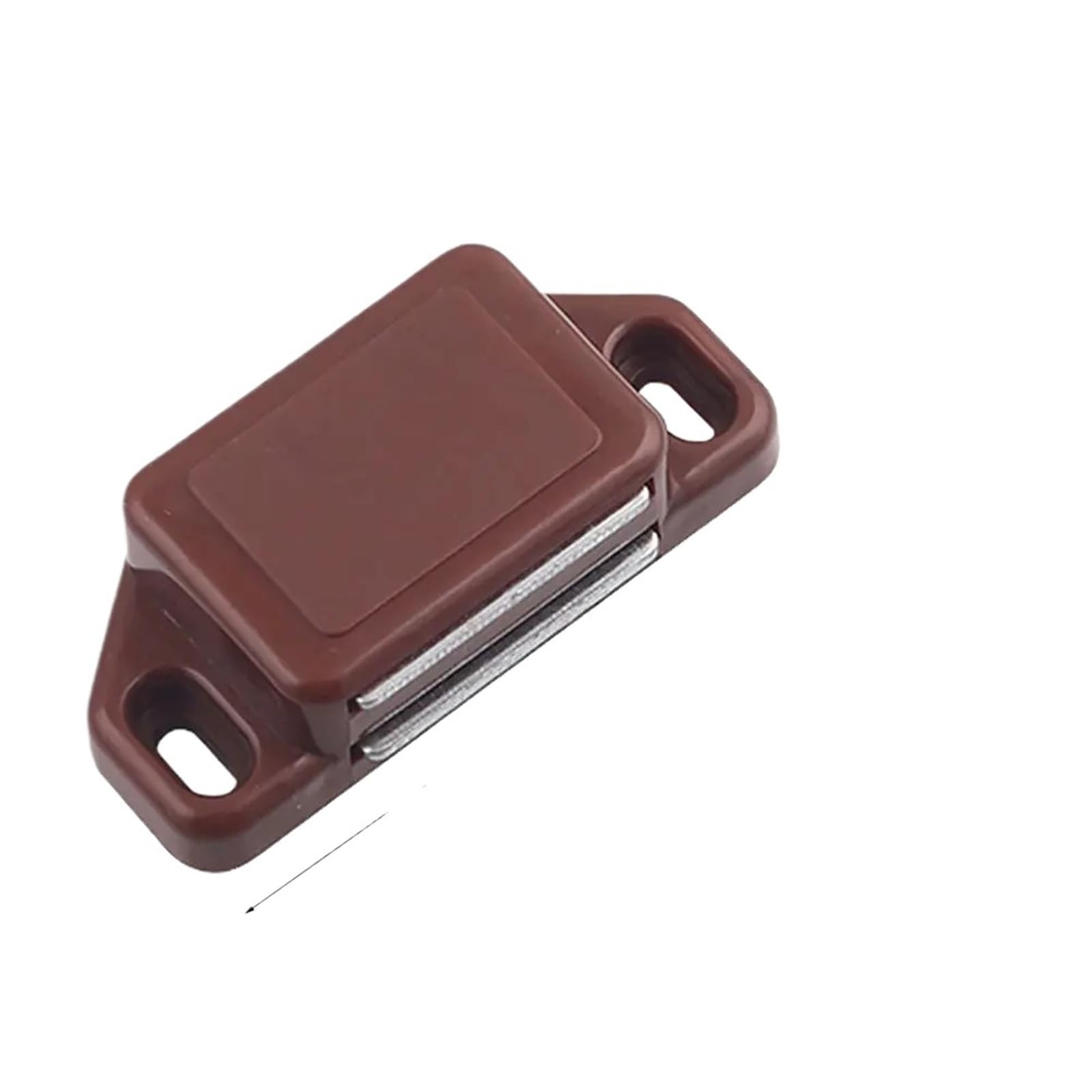 Xctdsvah Brown Cupboard Latch 12Pcs Magnetic Door Catch Durable Suction Cabinet Latch Stopper For Wardrobe Suck(Brown)