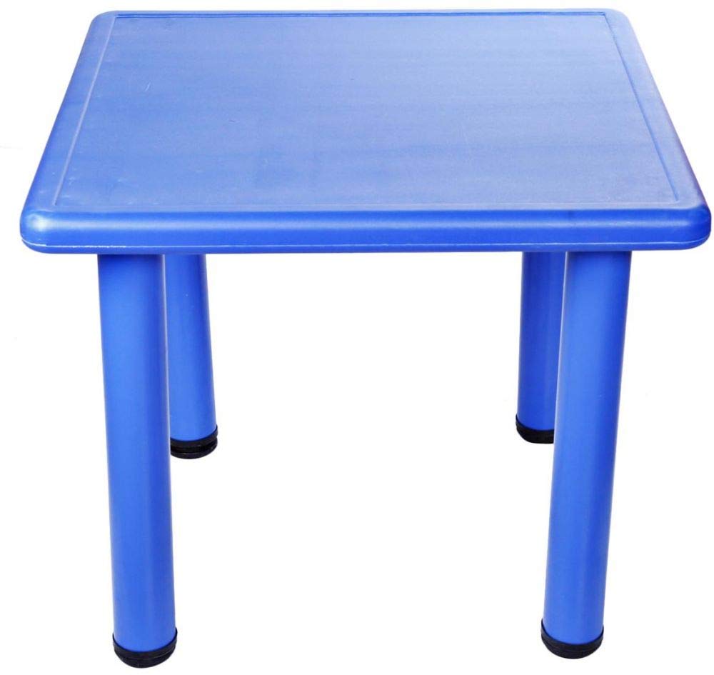 RBW TOYS Plastic Square Dining Table for Indoor and Outdoor Use, 52 x 76 cm, Blue