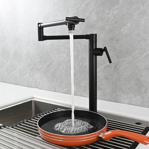 Robinet mélangeur de cuisine pliable pour évier devant fenêtre
