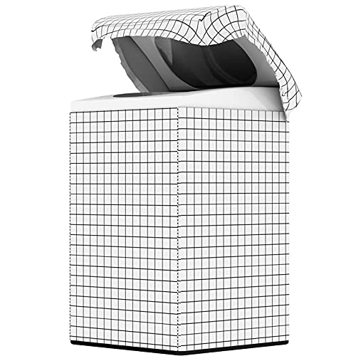 Funda Lavadora Exterior Impermeable Cubierta de la lavadora Tela recubrimiento plata Espesor impermeable Anti-UV Funda protectora Organizador hogares(A3,62x65x98cm XL)
